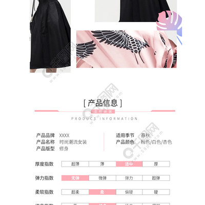 時尚淘寶女裝詳情頁模板 打造專業(yè)視覺與高效轉化